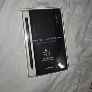 Samsung Galaxy S21 Ultra 5G S View Flip Cover with Pen - Black